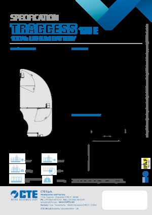 Lánctalpas töretőgémes munkaállványok CTE Traccess 170 E
