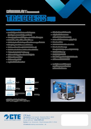Lánctalpas töretőgémes munkaállványok CTE Traccess 200