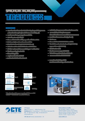 Lánctalpas töretőgémes munkaállványok CTE Traccess 200