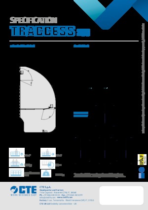 Lánctalpas töretőgémes munkaállványok CTE Traccess 230