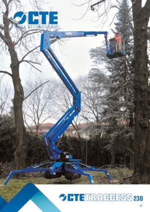 Lánctalpas töretőgémes munkaállványok CTE Traccess 230