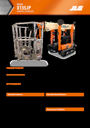 Lánctalpas töretőgémes munkaállványok JLG X13SJP