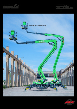 Lánctalpas töretőgémes munkaállványok Leguan 225