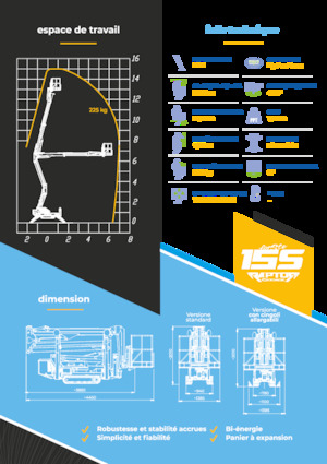 Lánctalpas töretőgémes munkaállványok Socage Raptor 15 S