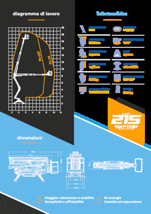 Lánctalpas töretőgémes munkaállványok Socage Raptor 21 S