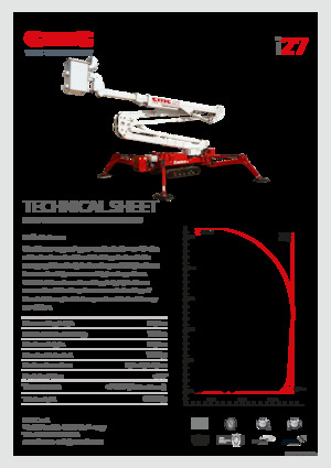 Lánctalpas töretőgémes munkaállványok CMC i27