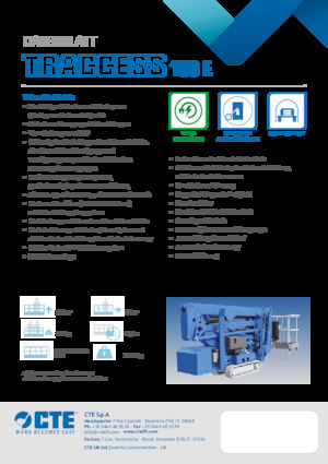 Lánctalpas töretőgémes munkaállványok CTE Traccess 160 E