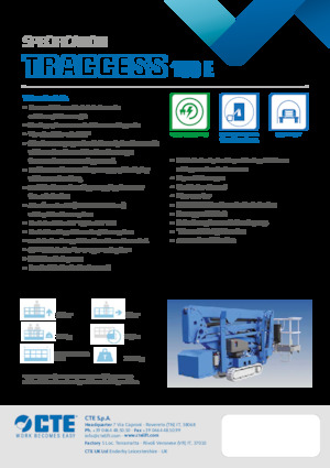 Lánctalpas töretőgémes munkaállványok CTE Traccess 160 E