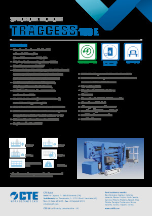 Lánctalpas töretőgémes munkaállványok CTE Traccess 160 E