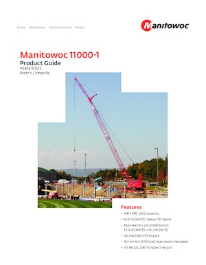 Lánctalpas daruk - rácsos gém Manitowoc 11000-1