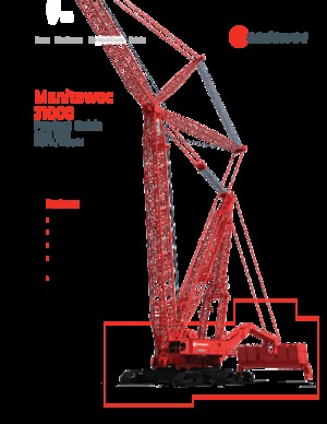 Lánctalpas daruk - rácsos gém Manitowoc 31000