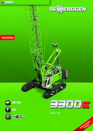 Lánctalpas daruk - rácsos gém Sennebogen 3300