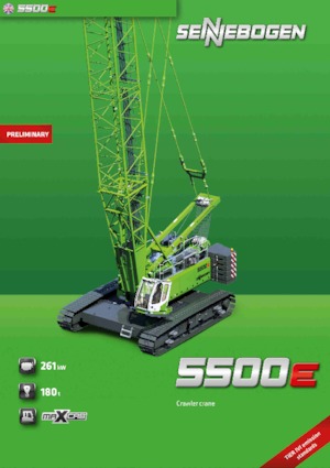 Lánctalpas daruk - rácsos gém Sennebogen 5500