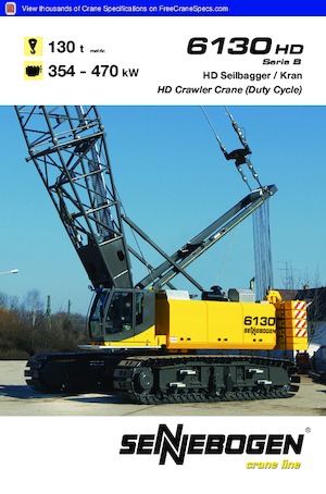 Lánctalpas daruk - rácsos gém Sennebogen 6130 HD SL