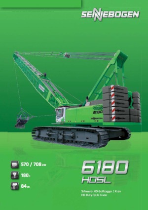 Lánctalpas daruk - rácsos gém Sennebogen 6180 HD
