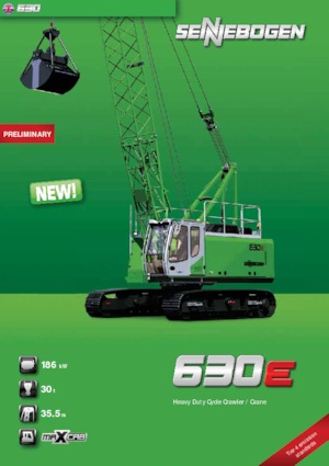 Lánctalpas daruk - rácsos gém Sennebogen 630 HD 