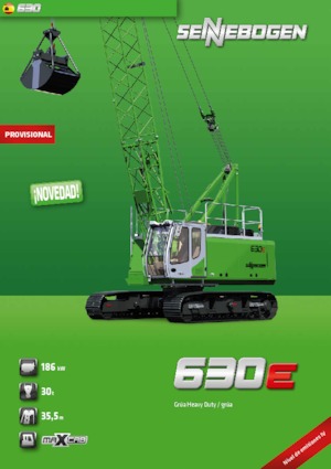 Lánctalpas daruk - rácsos gém Sennebogen 630 HD 