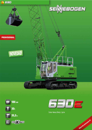 Lánctalpas daruk - rácsos gém Sennebogen 630E