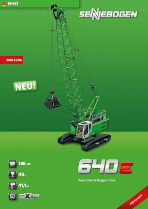 Lánctalpas daruk - rácsos gém Sennebogen 640 HD