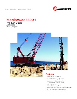 Lánctalpas daruk - rácsos gém Manitowoc 8500-1