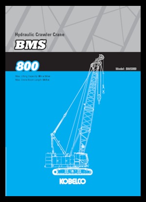 Lánctalpas daruk - rácsos gém Kobelco BMS800