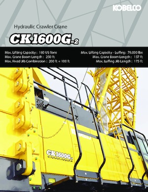 Lánctalpas daruk - rácsos gém Kobelco CK1600G-2