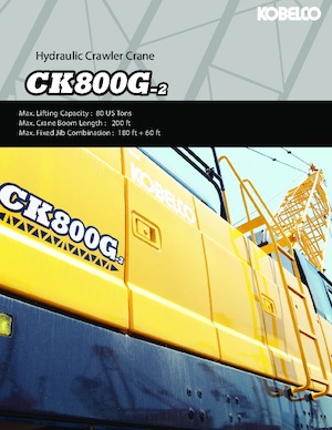 Lánctalpas daruk - rácsos gém Kobelco CK800G-2