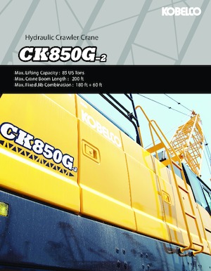 Lánctalpas daruk - rácsos gém Kobelco CK850G-2
