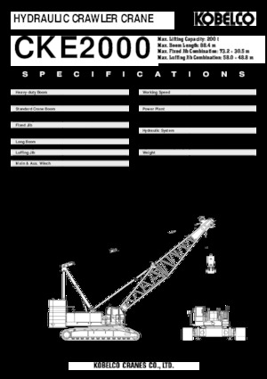 Lánctalpas daruk - rácsos gém Kobelco CKE 2000