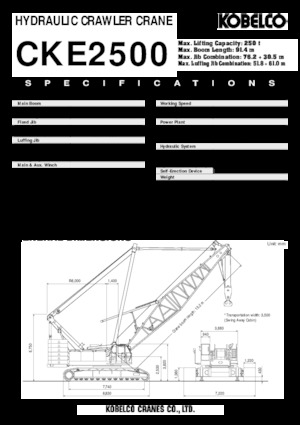 Lánctalpas daruk - rácsos gém Kobelco CKE 2500