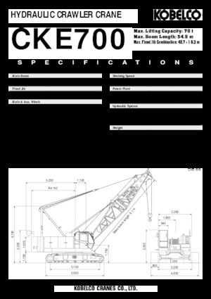 Lánctalpas daruk - rácsos gém Kobelco CKE 700