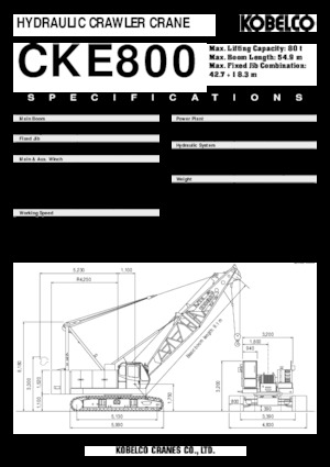 Lánctalpas daruk - rácsos gém Kobelco CKE 800