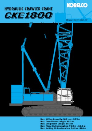 Lánctalpas daruk - rácsos gém Kobelco CKE1800