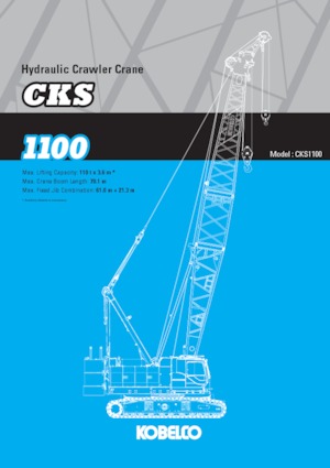 Lánctalpas daruk - rácsos gém Kobelco CKS1100