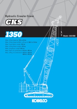 Lánctalpas daruk - rácsos gém Kobelco CKS1350