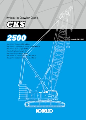 Lánctalpas daruk - rácsos gém Kobelco CKS2500