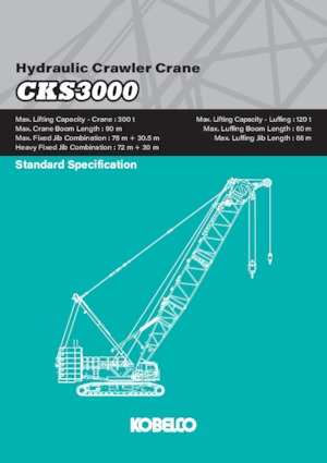 Lánctalpas daruk - rácsos gém Kobelco CKS3000