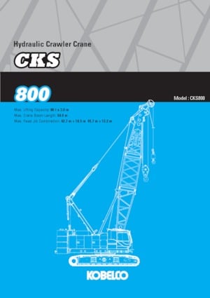 Lánctalpas daruk - rácsos gém Kobelco CKS800