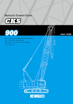 Lánctalpas daruk - rácsos gém Kobelco CKS900
