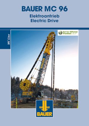 Lánctalpas daruk - rácsos gém BAUER Group eMC 96