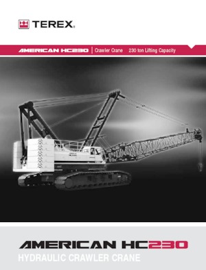 Lánctalpas daruk - rácsos gém TEREX CRANES HC 230