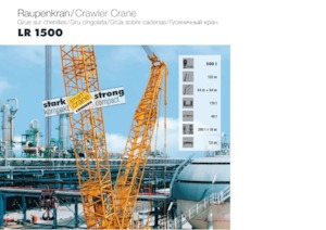 Lánctalpas daruk - rácsos gém Liebherr LR 1500