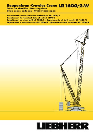 Lánctalpas daruk - rácsos gém Liebherr LR 1600/2-W