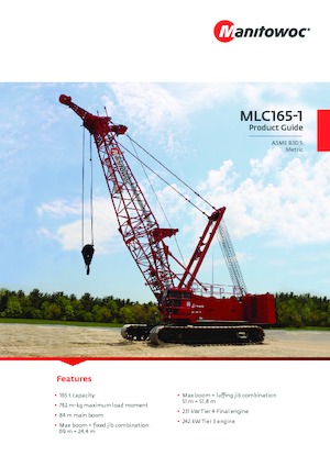 Lánctalpas daruk - rácsos gém Manitowoc MLC165-1