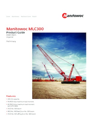 Lánctalpas daruk - rácsos gém Manitowoc MLC300