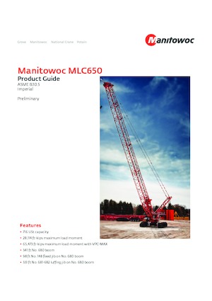 Lánctalpas daruk - rácsos gém Manitowoc MLC650