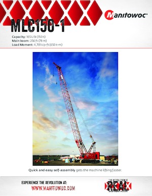 Lánctalpas daruk - rácsos gém Manitowoc MLC150-1