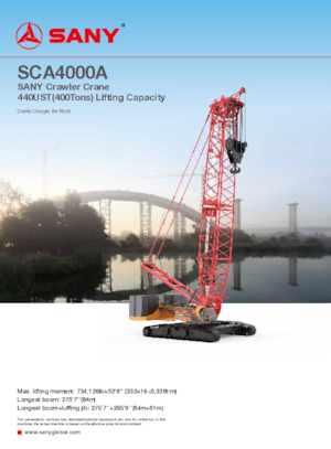 Lánctalpas daruk - rácsos gém Sany SCA4000A