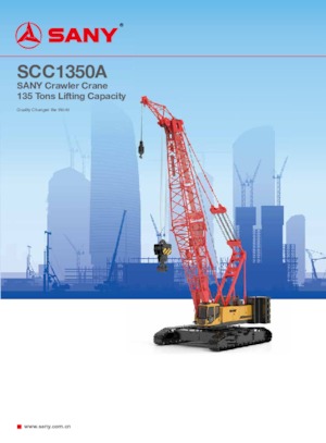 Lánctalpas daruk - rácsos gém Sany SCC1350A