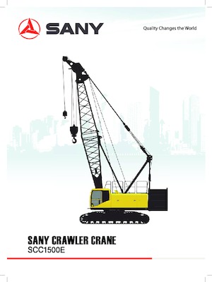 Lánctalpas daruk - rácsos gém Sany SCC1500E